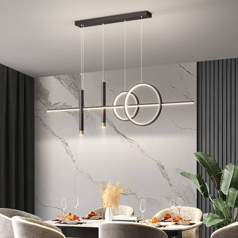 Moderne Esstisch Esszimmer Lampen LED Pendelleuchte，Dimmbar